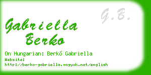 gabriella berko business card